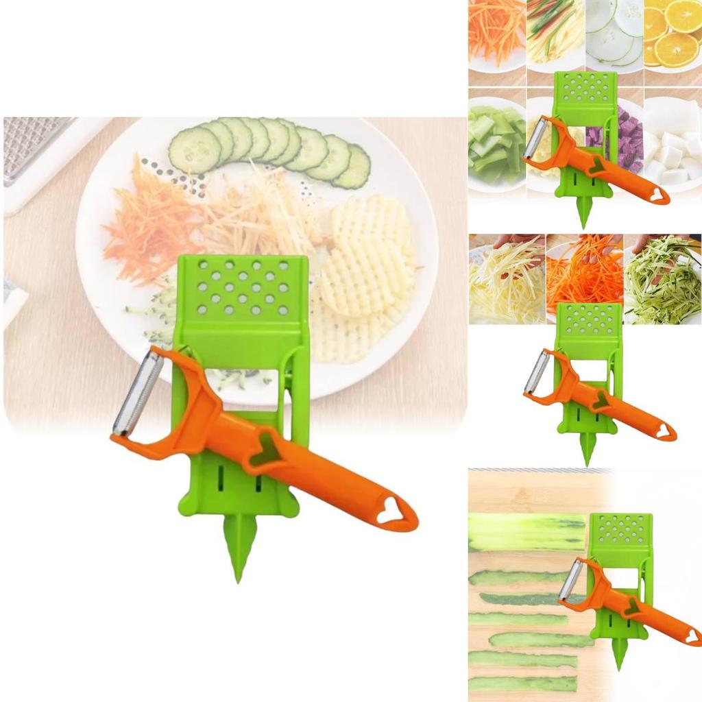 Stainless Steel Ultra Sharp Dual Julienne And Vegetable Peeler Multitasker