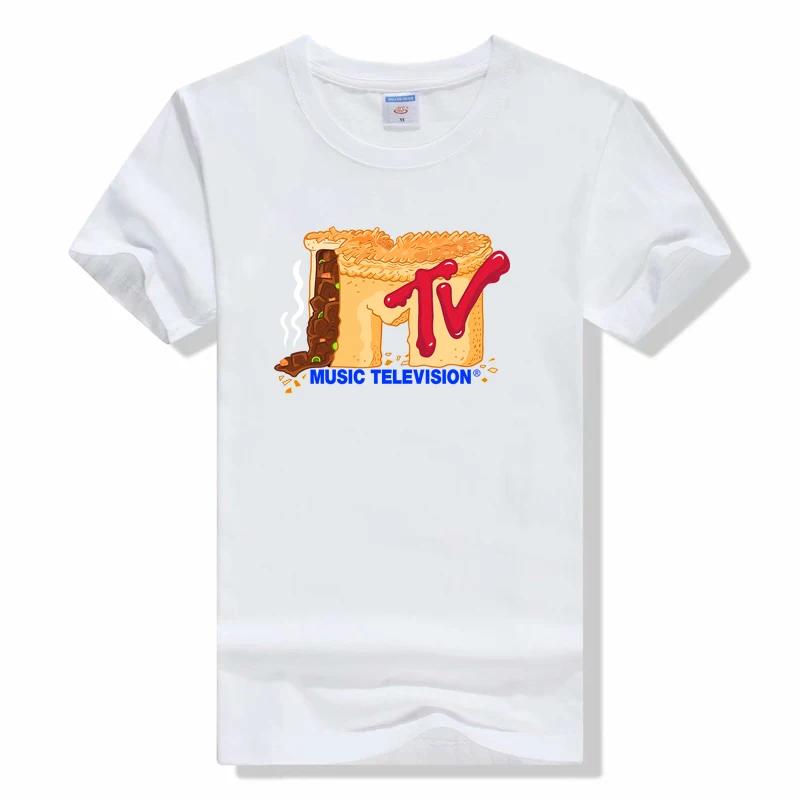 Mtv Music Television T Shirt Retro Rock Hip Hop Tv Tee fashion casual short sleeved t-shirt cotton tee shirt