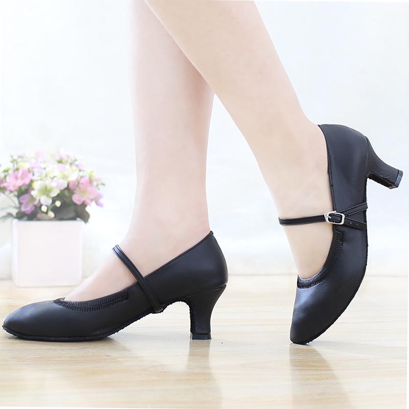 Women's Modern Ballroom & Latin Dance Shoes - Elastic Opening, Perfect for Practice & Social Dancing