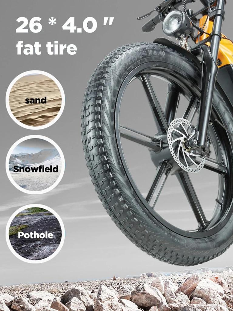 Neues YX80M-2 Elektrofahrrad 750W * 2 Doppelmotor 48V 20Ah Akku 7-Gang Hydraulikbremse Vollgefedert 26 Zoll Erwachsenen E-Bike