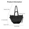Women Fashionable Commuters High Capacity Shoulder Bag PU Leather Handbag Underarm Casual Shopper Bag for Everyday Use  White