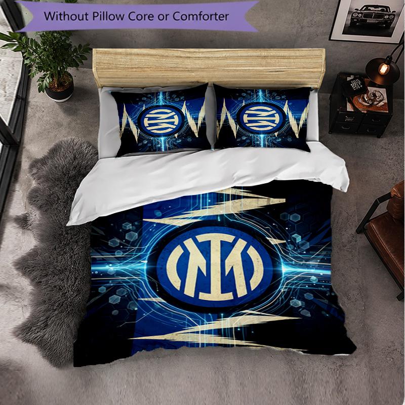 Borussia Dortmund Pattern 3 Pieces Bedding Set Soft Microfiber Duvet Cover with Pillow Cases for Bedroom