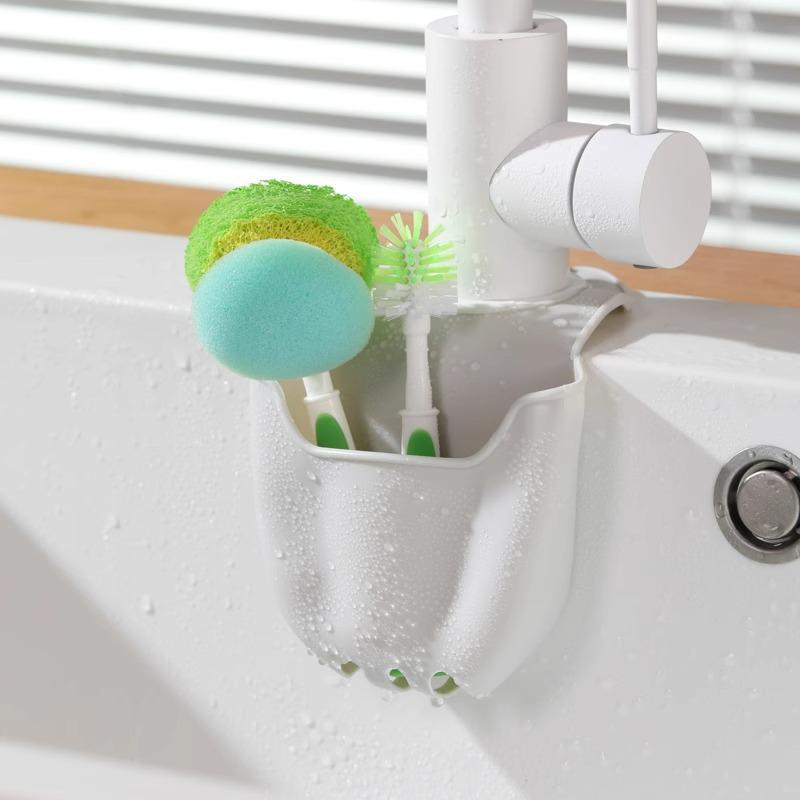 Multi-Purpose Kitchen Sink Storage Rack for Sponges and Dishware