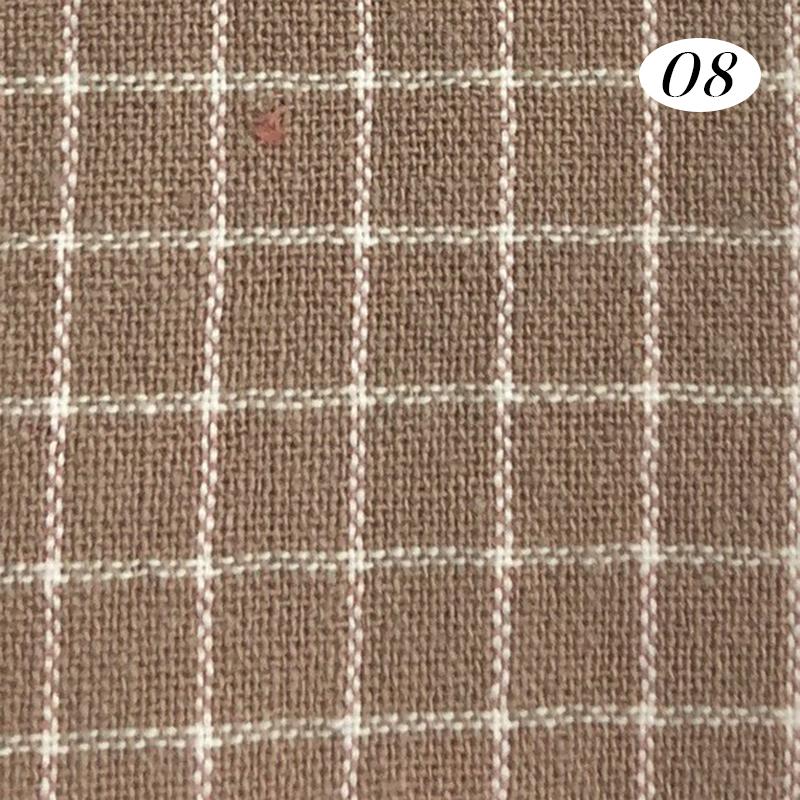 100x140cm Cotton Yarn Dyed Fabric Soft Breathable Wash Cloth Plaid Fabric For Diy Sewing Dress Bedding Home Textile Material