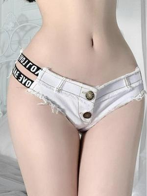 Pure Desire Summer Women's Spicy Denim Shorts - Casual, Sexy, Versatile Nightclub Hot Pants