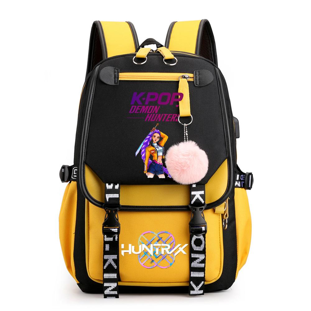 Neuer Cartoon Kpop Bedruckter Rucksack Schultasche für Teenager Schüler Mädchen Junge Buchtasche Große Kapazität Reisetasche Kindergeschenk Rucksack