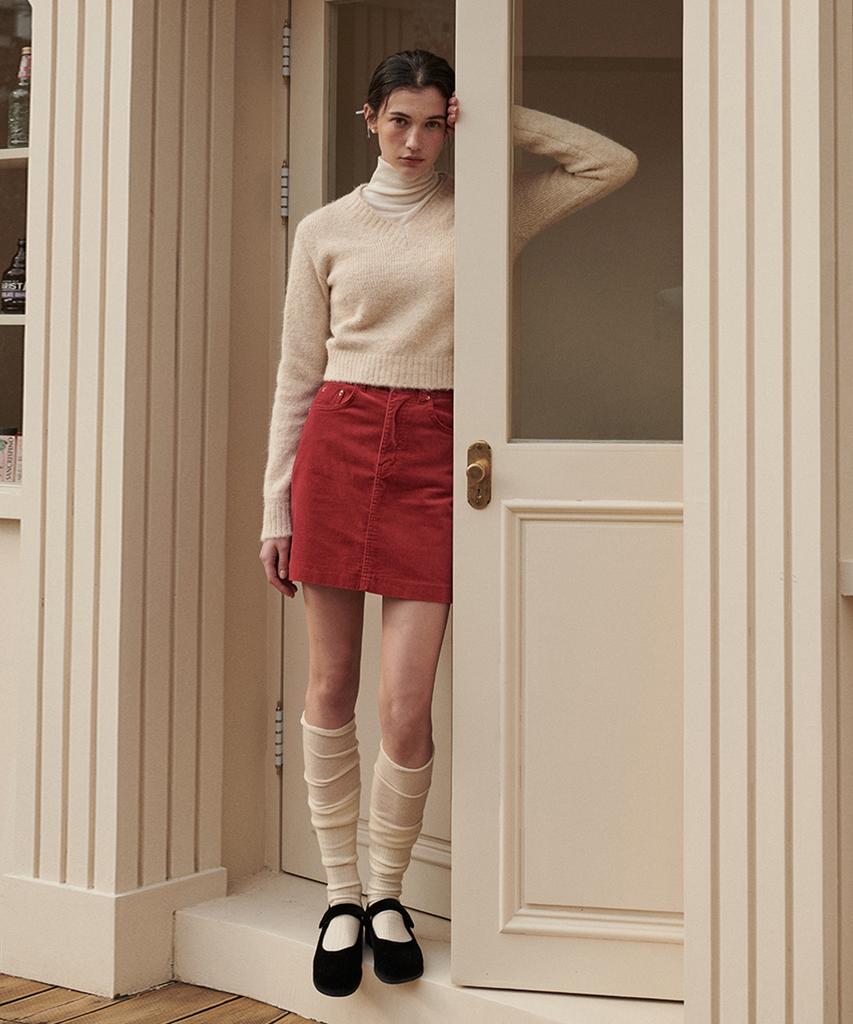 Pandora Fit [Skirt] Blur Skirt Wine
