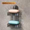 Transparent Suction Cup Soap Dish 2-Pack
