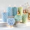 Love Cylinder Aromatherapy Candle Silicone Mold DIY Heart Flower Handmade Aromatherapy Ornament Grinding Tool