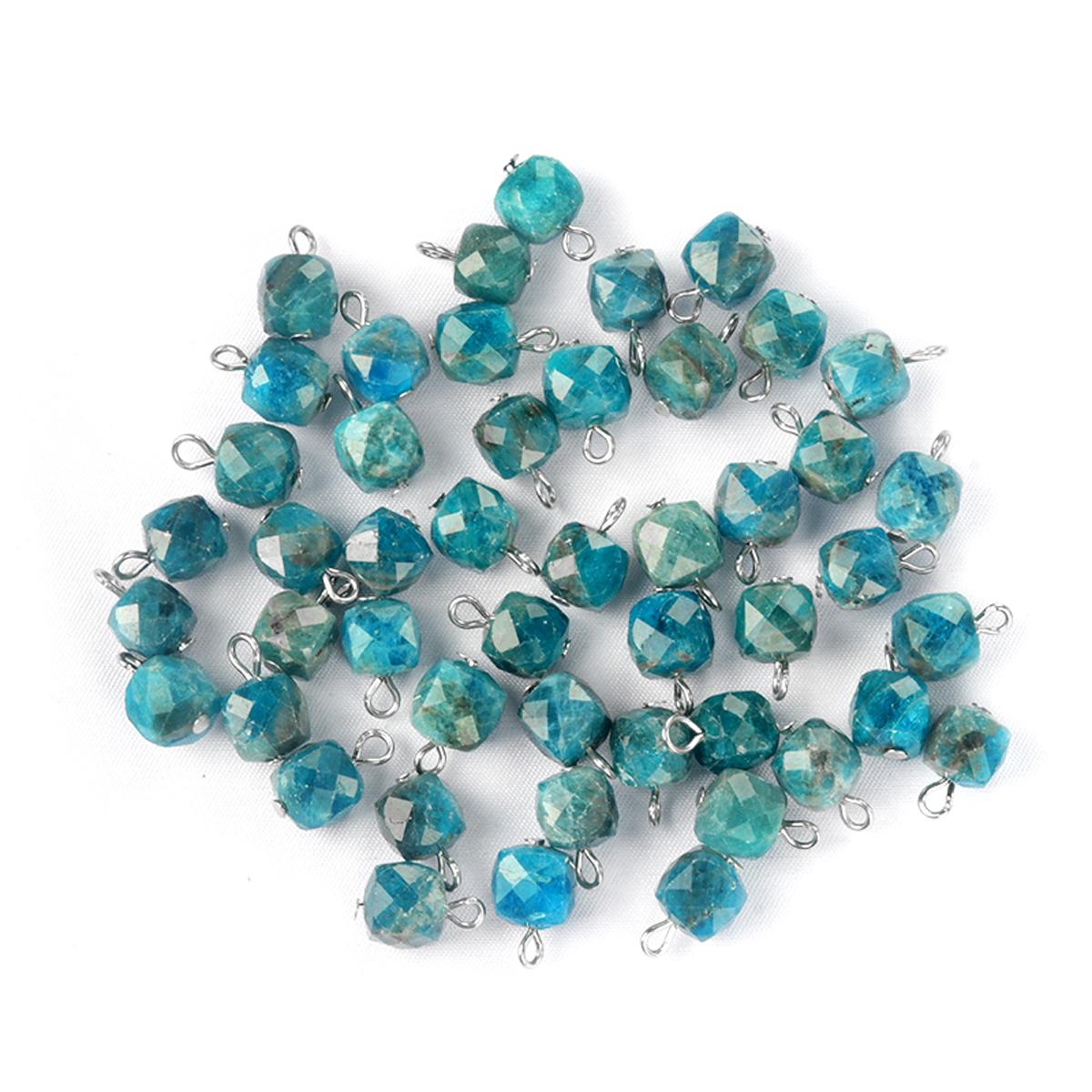 

1 шт/10 шт маленький граненый натуральный камень кулон ручной работы квадратный кристалл кварц лазурит аметист аквамарин подвески для самостоятельного изготовления ювелирных изделий 9 мм 9mm