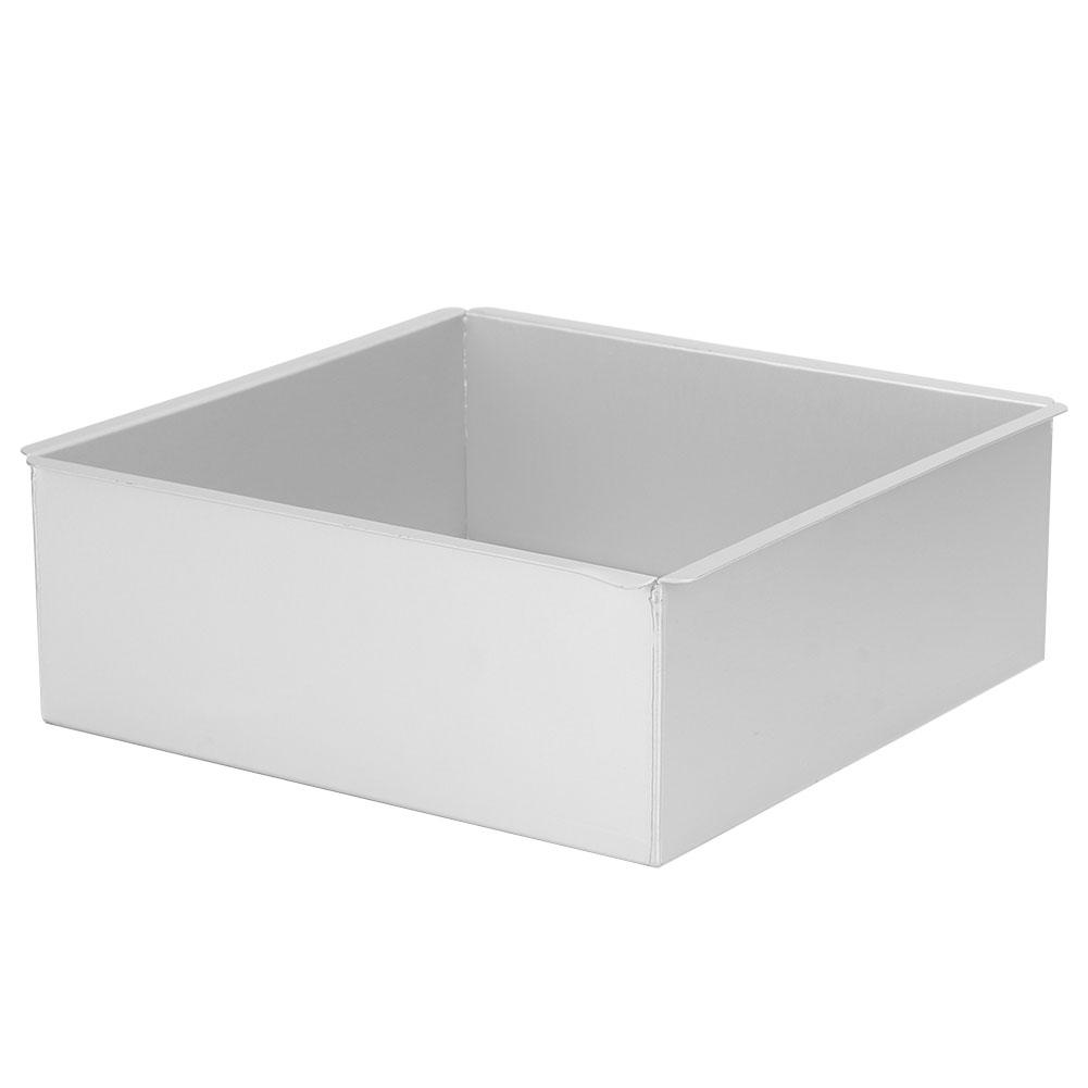 Anodiserad Aluminium Fyrkantig Form Bakform Mousse Tårta Brödform med Löstagbar Botten