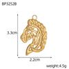 3PCS/LOT CARLIDANA Gold Plated Stainless Steel Charms, Flower Animal Heart Bow Pendants for DIY Necklace Jewelry Making