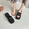 Thick-soled slippers women's summer outer wear new simple open-toed non-slip sandals soft-soled casual one-word slips