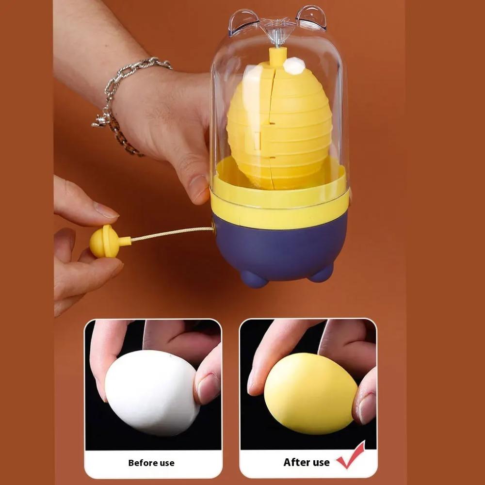 Hand Pull Design Egg Scrambler Mix Evenly Egg Spin Device Manual Egg Yolk Mixer Hard-boiled Egg