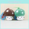 Chaveiro Adorável Fofo de Cogumelo de Pelúcia Brinquedo Macio Pingente de Bolsa Boneca de Pelúcia 12cm