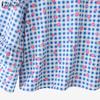 ZANZEA Women Floral Print Casual Round Neck 3/4 Sleeve Loose Plaid Blouse