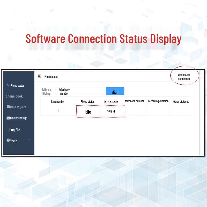 AOFENG TX01 USB 1-Channel Telephone Recording Box (CN version)