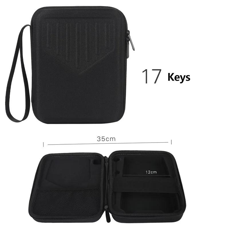 Kalimba Storage Box Universal 17/21 Keys Mini Piano EVA Bag Portable Shockproof Thumb Piano Case Musical Instrument Protection
