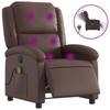 VidaXL Electric Reclining Massage Armchair, Relaxation Chair with Adjustable Backrest and Footrest, Seat of 3204221