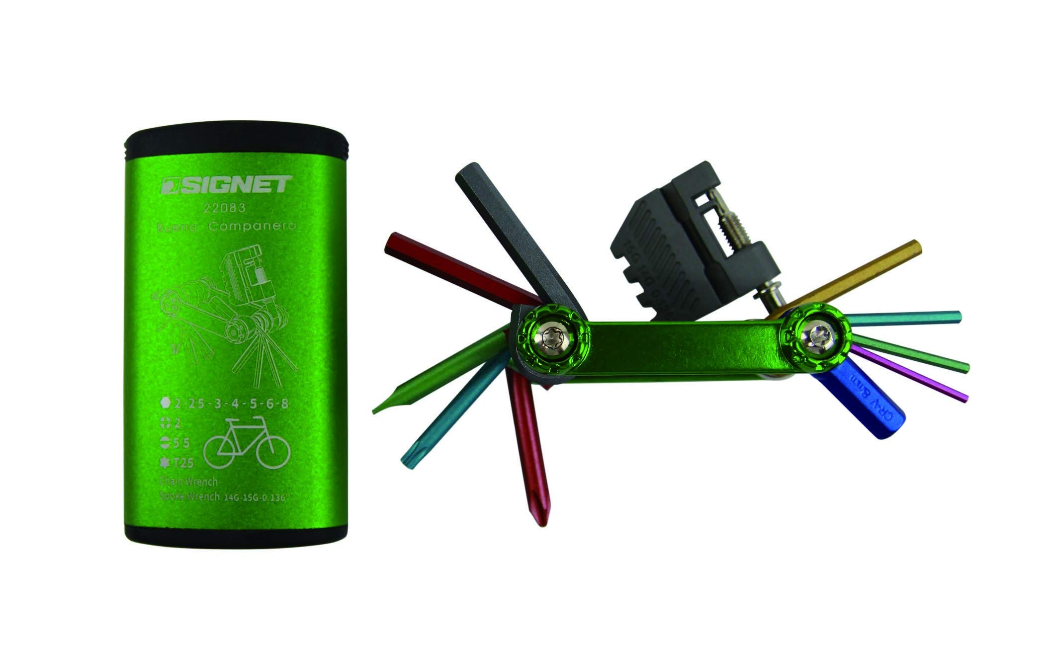 

SIGNET Складной набор для 22083 Мультитула для велосипедов, Зеленый, зелёный