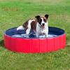 Foldable Pet Pool Large PVC Dog Bath Tub with Drain Valve Non-Slip Base Children Sandbox Pool for Outdoor Beach Use