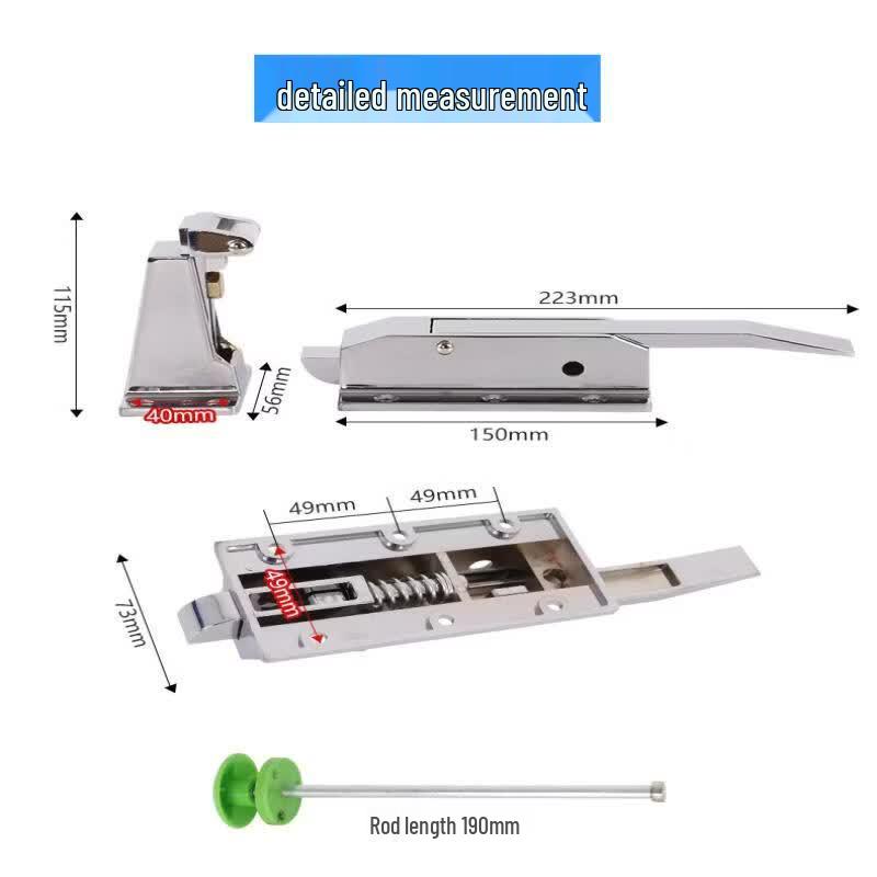 Aokewen Zinc Alloy Industrial Cold Storage & Oven Door Handle Lock