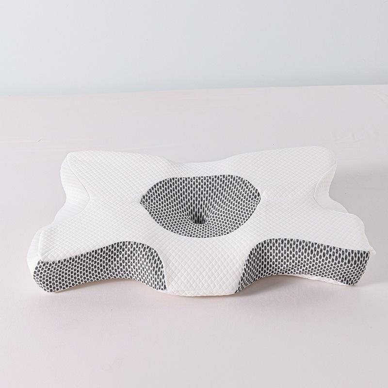 Ergonomic Memory Foam Neck Pillow for Side Sleepers – Cow Horn Design for Cervical Support