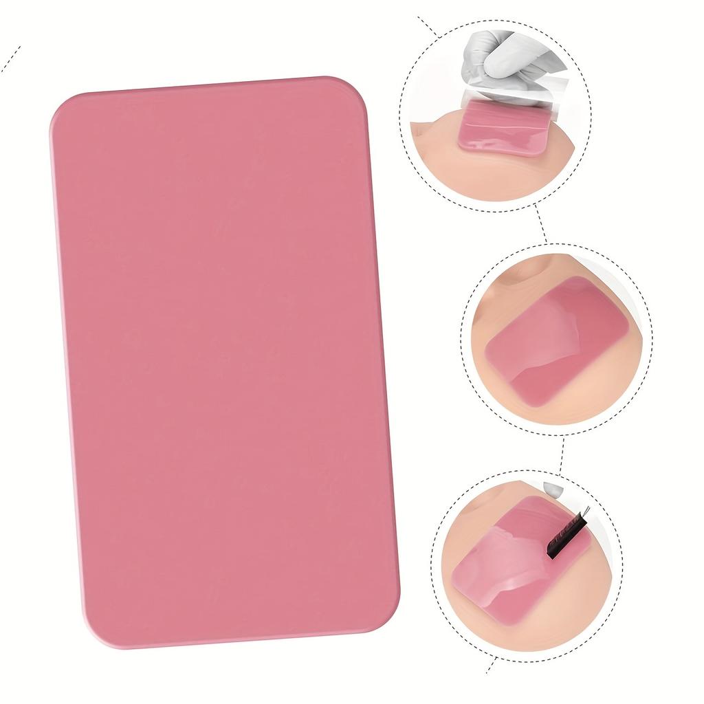 Adhesive Forehead Stickers Eyelash Holder Tool Eyelash Extension Supplies Silicone Tray Pallet False Lashes Holder Silicone Lash Cushion