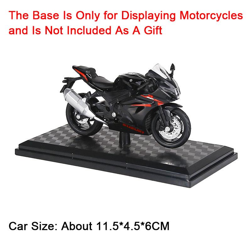 1:18 HAYABUSA GSX1000R R1 Motorcycle Toy Alloy Body Rubber Tires CBR1000RR Shock Absorption Model Car Models Boy Decorative Item