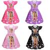 82983 Kids Girls KATSEYE Printed Ruffle Sleeves Summer Dress