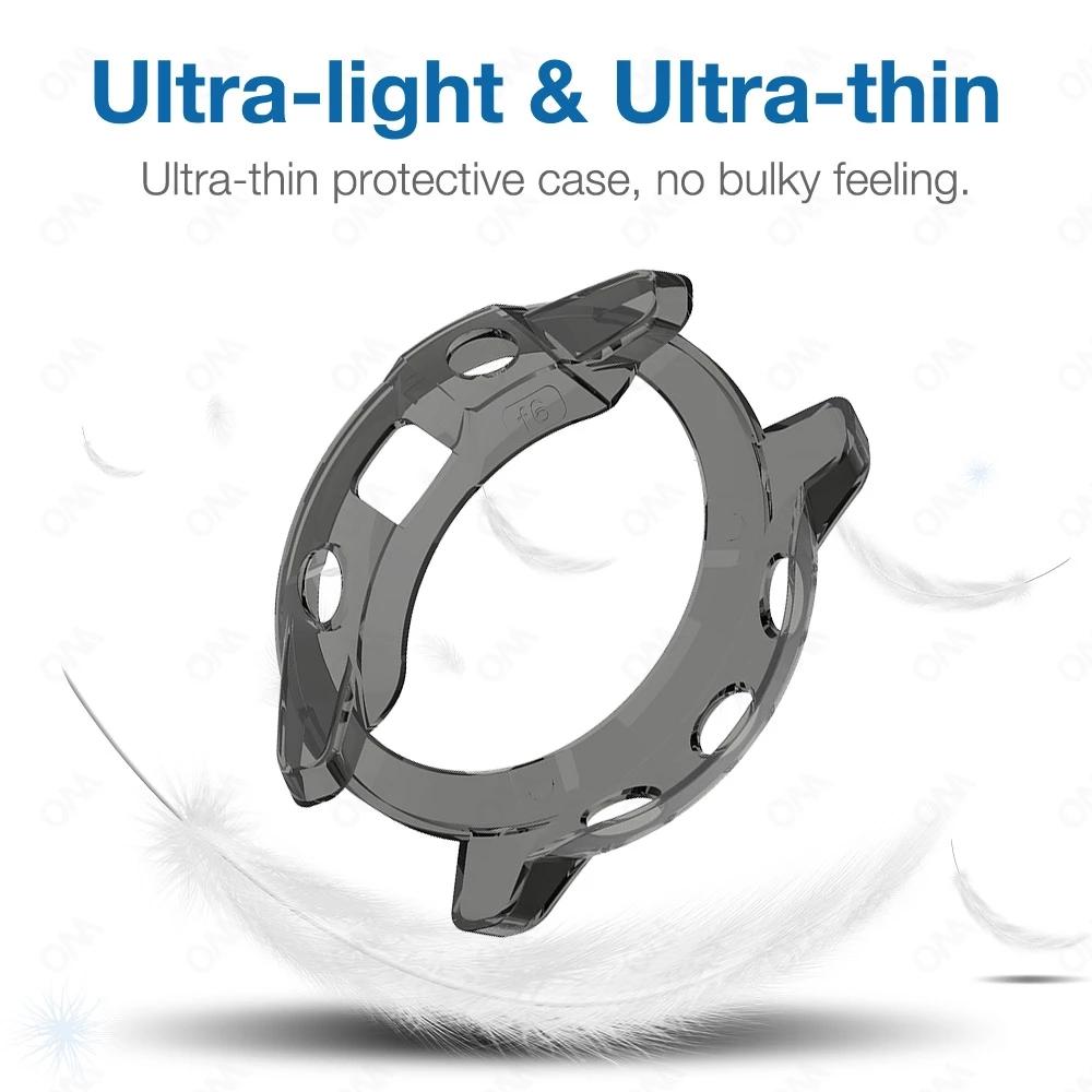 Soft TPU Case Cover For Garmin Fenix 7 7S 7X 6 6S 6X Pro 5S 5 5X Plus Smart Watch Protection Case Frame Cover Bumper Shell