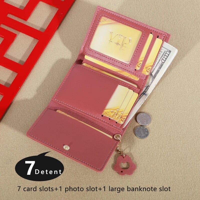 Small Wallet Female Cat Short Fold Personalized Student Cute Mini Fashion Wallet Zero Wallet