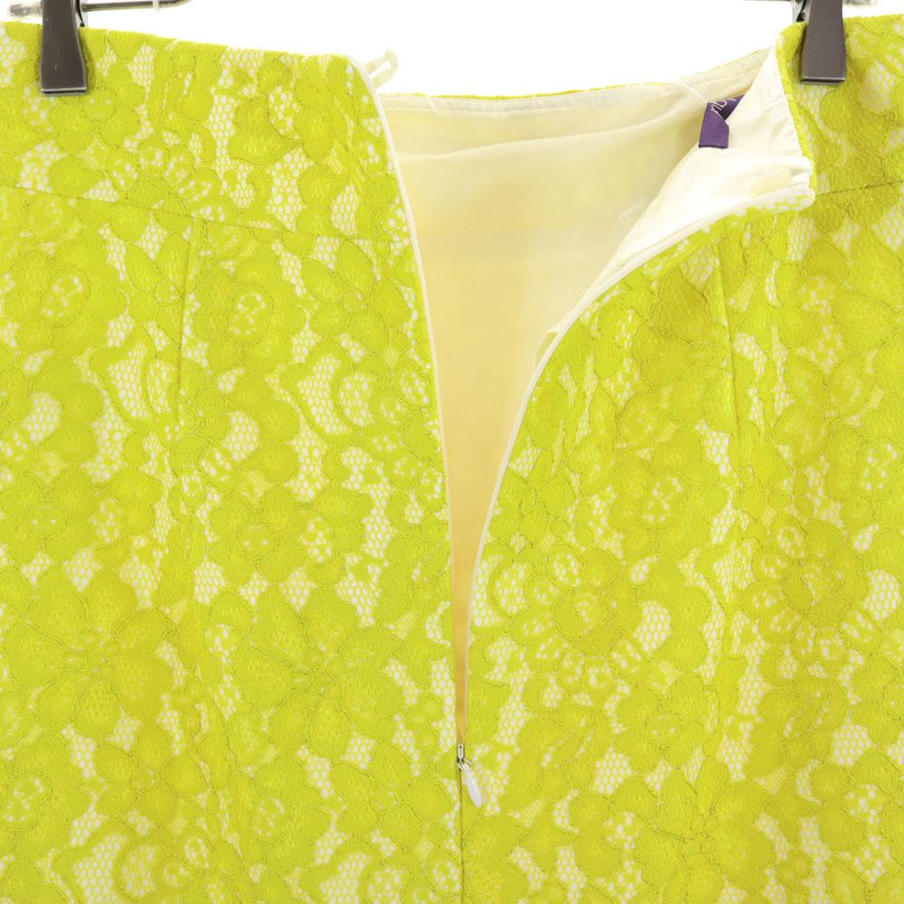 Laurel unused Midi length race Tight Skirt 38 yellow Tagged Women Used