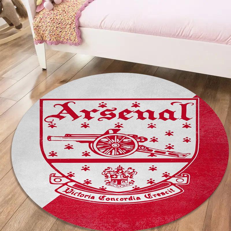 

Arsenal Arsenal Round Area Rug,Carpet Rug for Living Room Bedroom Sofa Playroom Decor,Non-slip Floor Mat51 100cmx100cm
