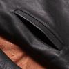 American retro Mendoza farmer heavy industry washed leather old men's tea core vegetable tanned imitation cowhide pattern leather jacket
