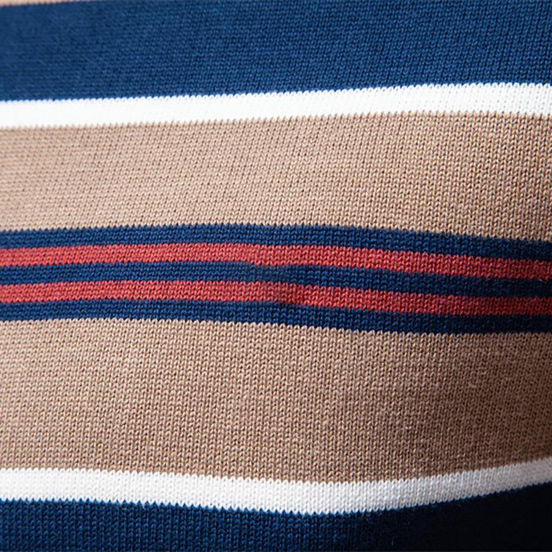 Gant Høst/Vinter Brodert Ny Stor Herregenser Halv Glidelås Strikket Genser Casual Stripet Herretopp