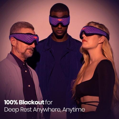 Manta Pro Sleep Mask - 100% Light Blocking Sleep Mask for Side Sleepers, Breathable and Comfortable, Spacious, Pressure-Free Lash Coverage, Perfect Fo