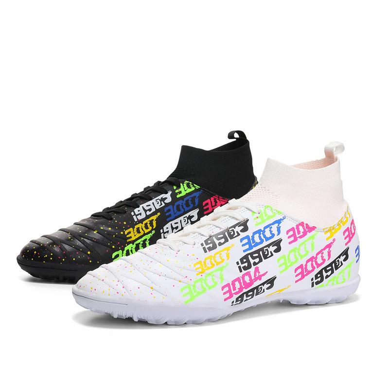 Large Size Football Shoes Teen Boys and Girls Students Grass Spikes Broken Nails Breathable Game Training Shoes