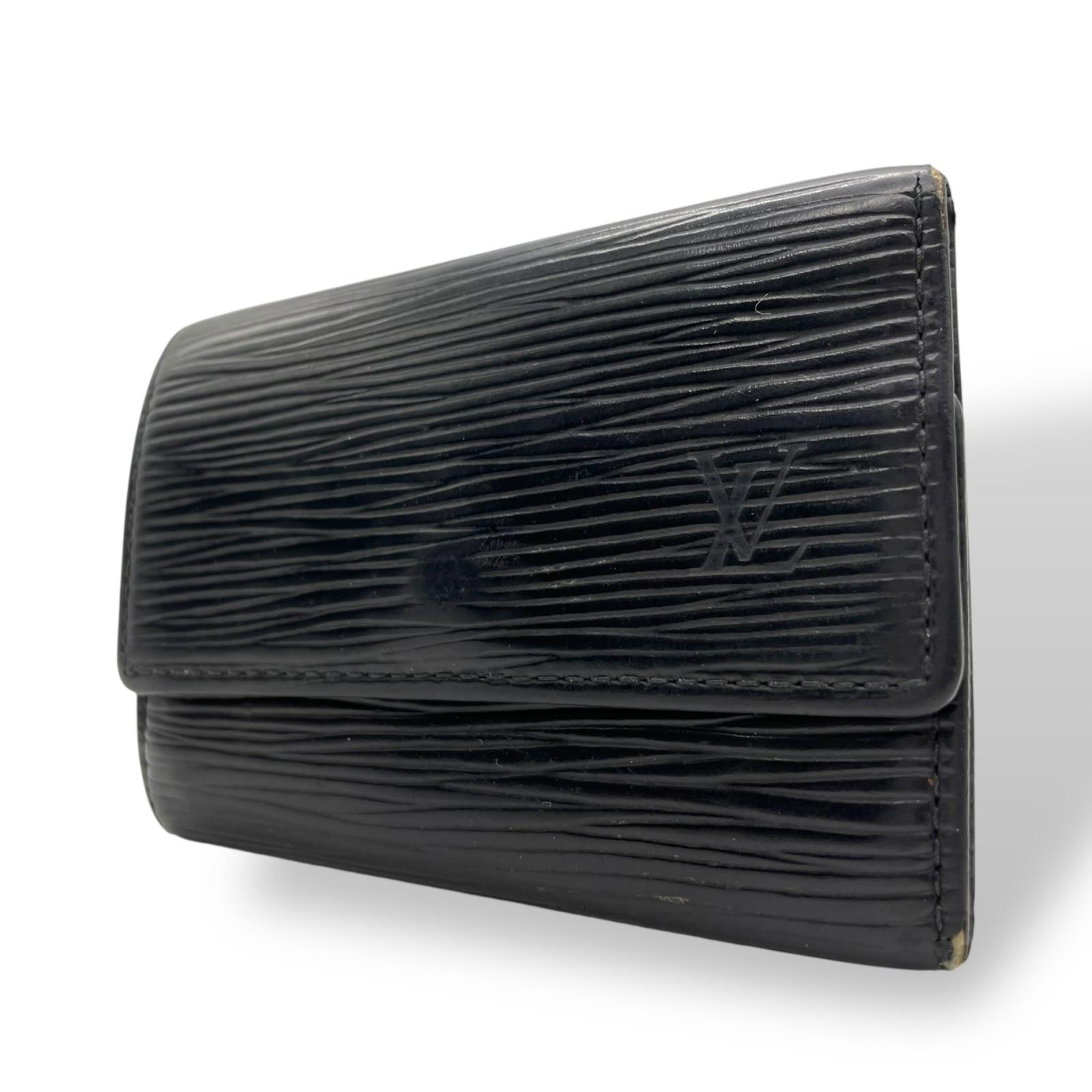 

Used LOUIS VUITTONKey holder black leather unisex