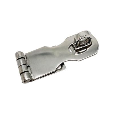 Marine Grade Stainless Steel Door Hasps Heavy Duty Swivel Safety Hasp with Turning Padlock Eye Mount Quick Installation