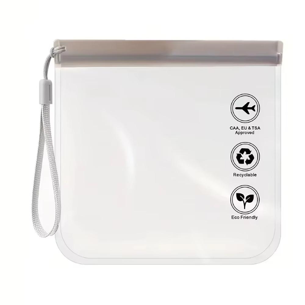 1Pcs Waterproof Flight Make Up Bag Transparent Cleaning Storage Organizer Toiletry Bag  For Women