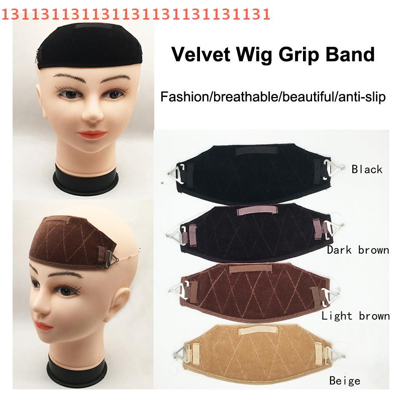 Bandă de prindere din catifea anti-alunecare pentru perucă, reglabilă, invizibilă, bentiță pentru siguranța perucilor, topper confortabil pentru păr pentru femei