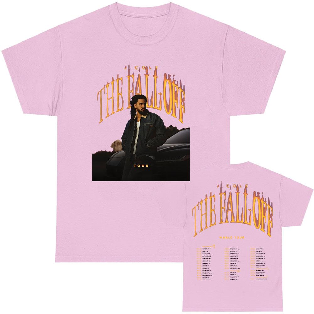 THE FALL OFF Welttournee 2026 T-Shirt Rapper J. COLE Design Grafik T-Shirt Kurzarm Baumwolle Sommer Herren T-Shirts Unisex Streetwear