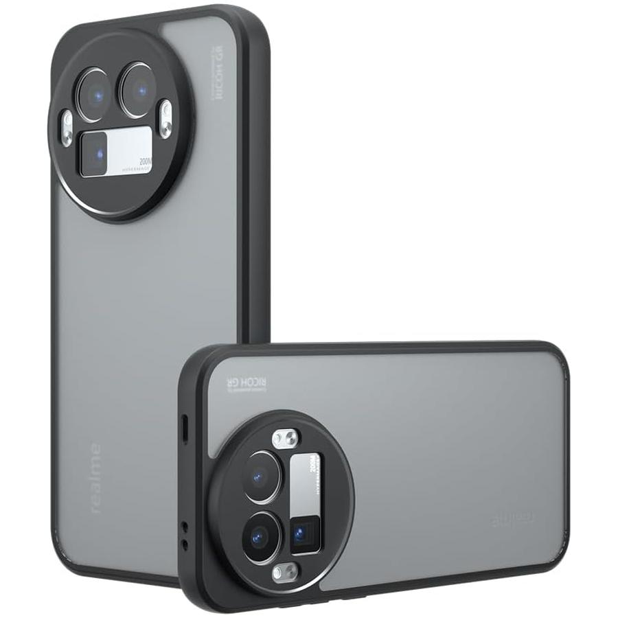 

Матовый матовый чехол для Realme GT8 Pro GT 8 Pro, противоударный, полупрозрачный, с жесткой задней панелью. Realme GT8 Pro чёрный