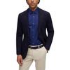 HUGO BOSS Shirts Men's Dark Blue Lapel Moderate Other 50488863-407