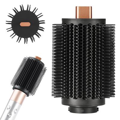 SAZIKA Large Round Volume Brush for Dyson Airwrap Attachment Hard Bristle Brush for Volume Up and Easy Styling Compatible with and Copper Multi-Styler