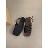 Roma Flat Sandals For Women Summer Fashion Pu Hollow Out Beach Shoes