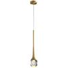 Nordic Crystal Single-Head Pendant Light for Bedroom or Dining Room