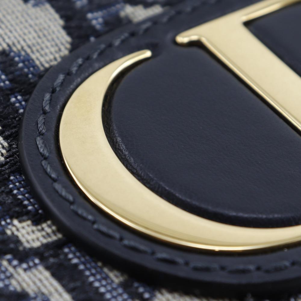 Dior 2WAY waist pouch Shoulder Bag Trotter Oblique Navy/Gold Hardware canvas/leather Women Used