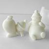Christmas Snowman Silicone Mold DIY Scented Candle Plaster Resin Ornaments Mold Handmade Soap Candle Making Supplies